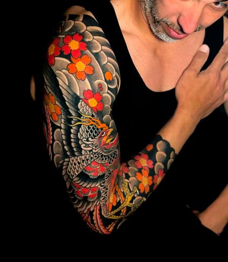 Tattoos - Japanese Phoenix Sleeve - 144857