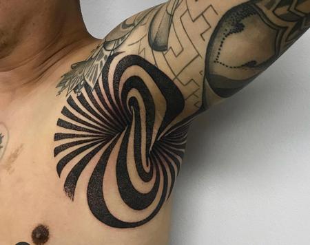 Hector Concepcion - Abstract Armpit Tattoo