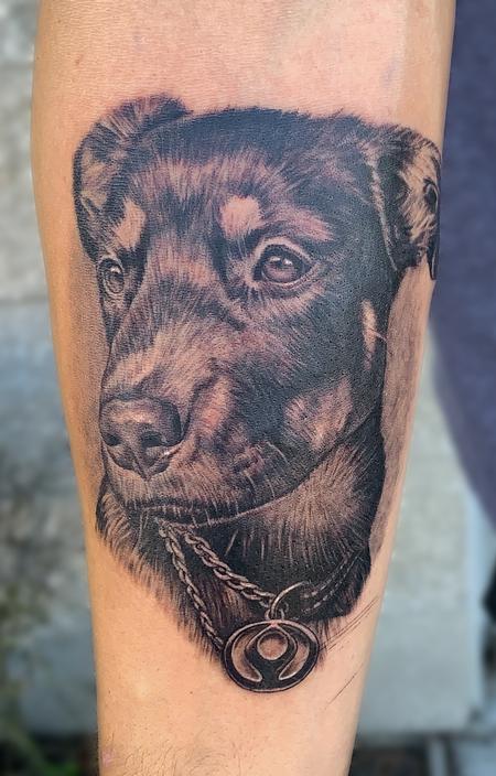 Pepper - Dog Portrait Tattoo