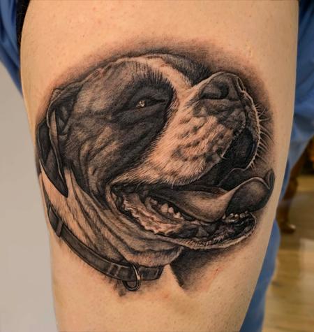 Pepper - Dog Portrait Tattoo