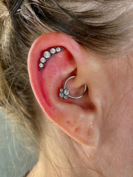 Katie Heisler - Ear piercings