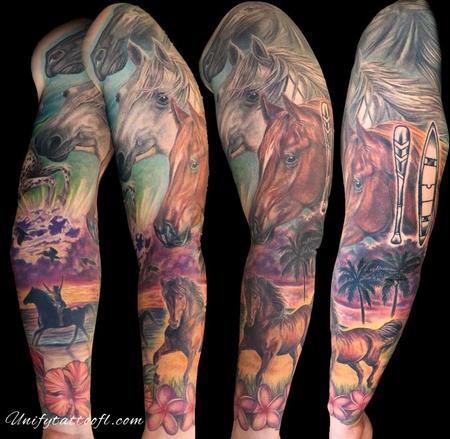 Tattoos - Horse Sleeve - 129364