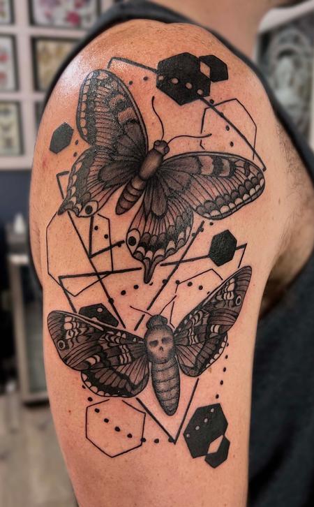 Tattoos - Geometric Insect Tattoo - 146107