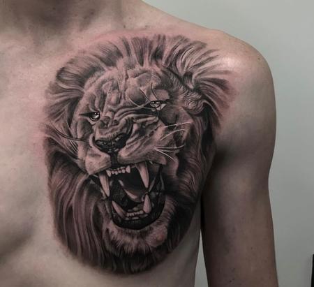 Hector Concepcion - Lion Tattoo