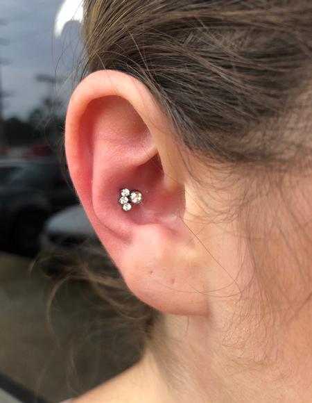 Katie Heisler - Conch piercing