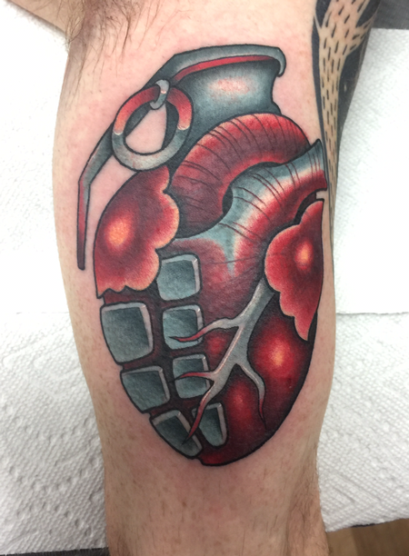 Tattoos - Grenade heart - 139831
