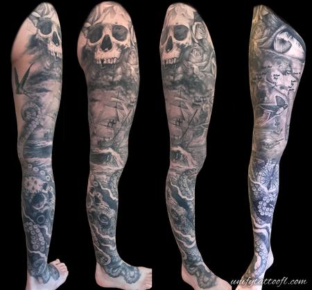Tattoos - In progress leg sleeve - 139970