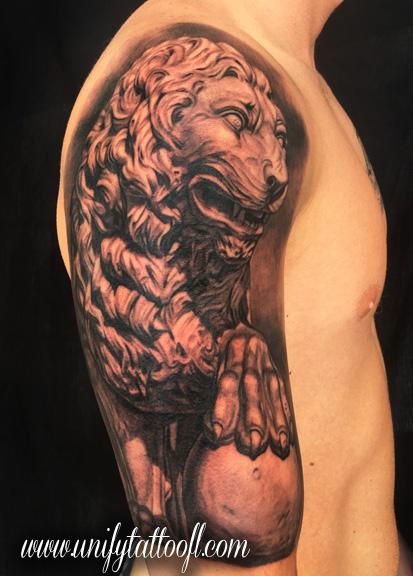Tattoos - Lion Statue - 115862