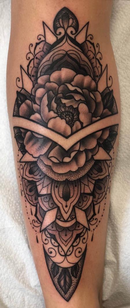 Tattoos - Flower Mandala - 134932