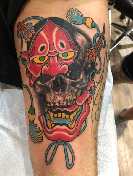 Tattoos - Mask and skull - 139713