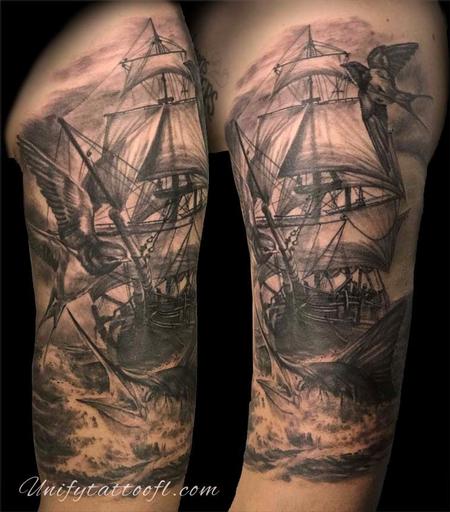 Tattoos - Nautical Tattoo - 129392