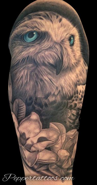 Tattoos - Snowy Owl Tattoo - 103792