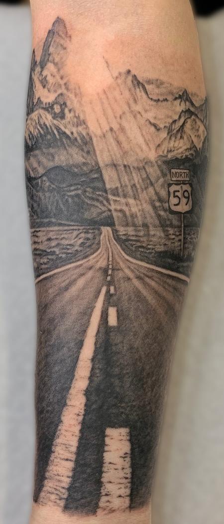 Tattoos - Road tattoo - 146154