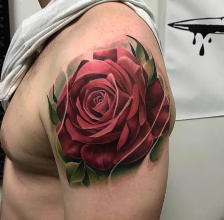 Hector Concepcion - Rose on arm