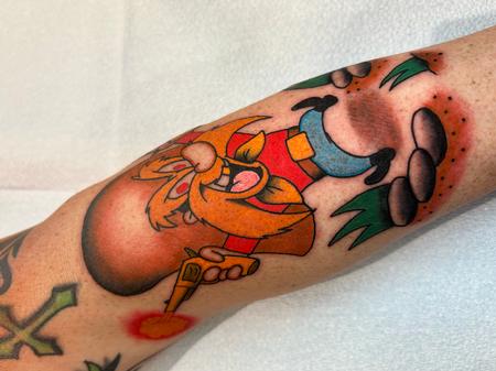 Kenel Figueroa - Yosemite Sam Tattoo