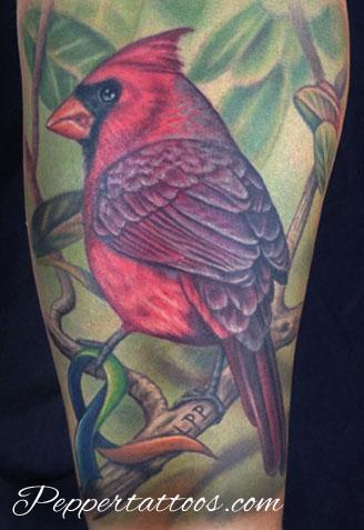 Pepper - Cardinal Memorial Tattoo