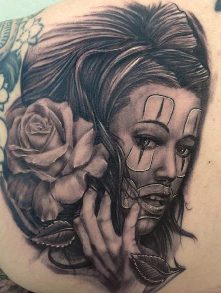 Tattoos - Chola Girl Tattoo - 75943