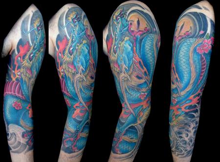 Tattoos - Japanese Dragon 3/4 sleeve - 100027
