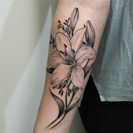 Hector Concepcion - Flower Forearm Tattoo