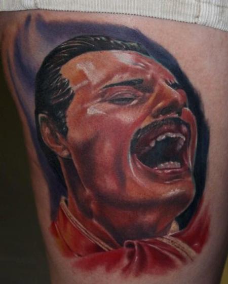 Tattoos - Freddy mercury Portrait - 81139