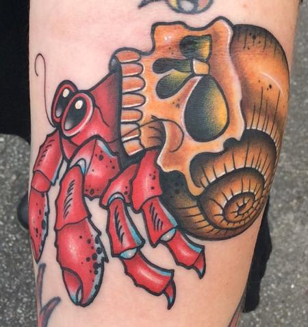 Tattoos - Hermit Crab with Skull Shell - 125374