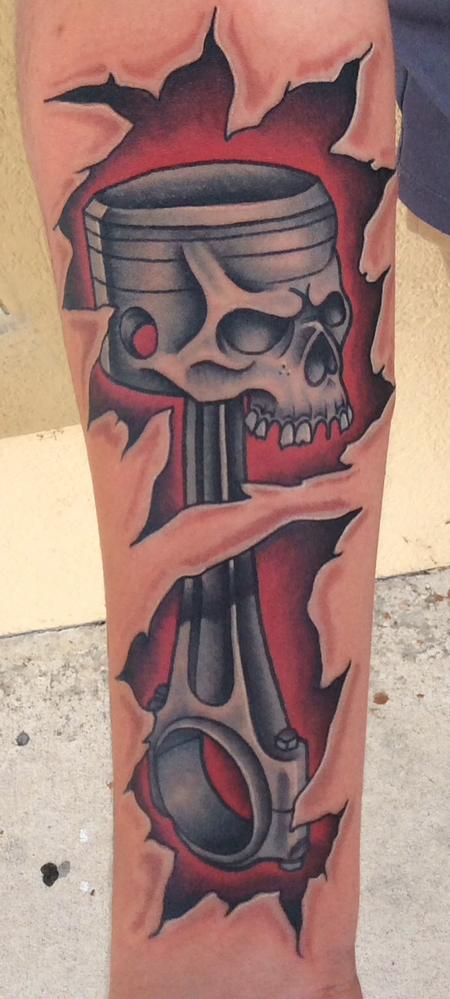 Skull Piston Tattoo  Best Tattoo Ideas Gallery